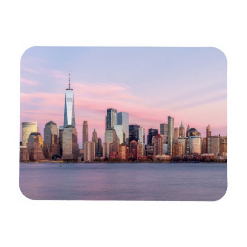 New York Evening Skyline Magnet