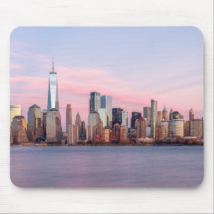 New York Evening Skyline Mouse Pad