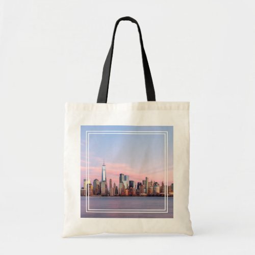 New York Evening Skyline Tote Bag