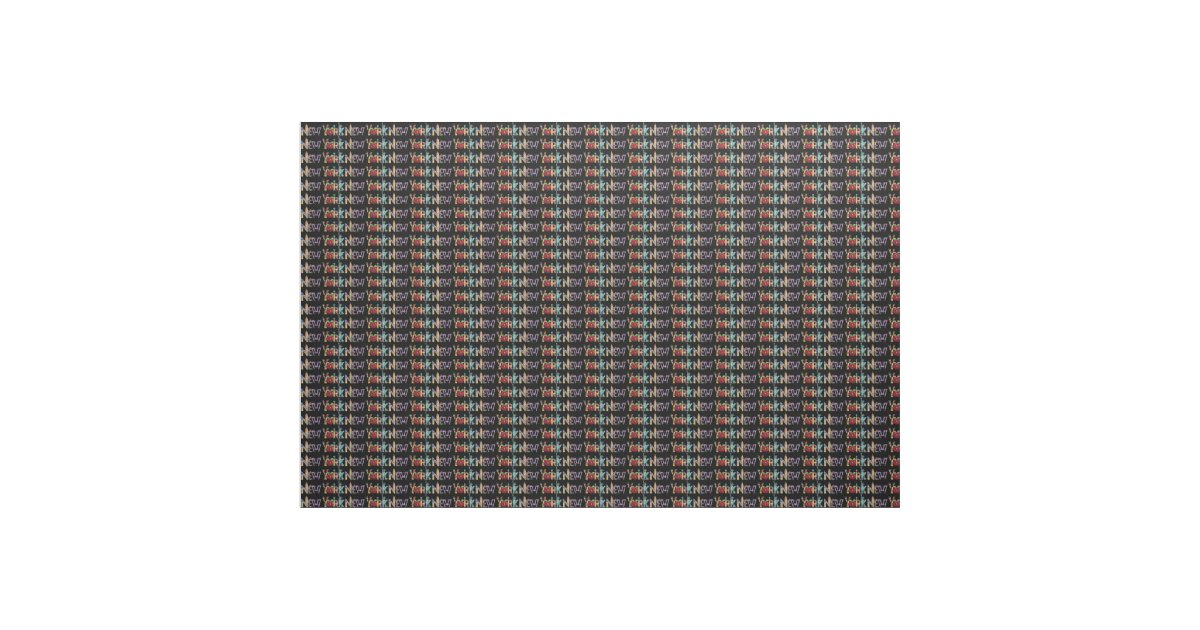 New York Fabric Zazzle