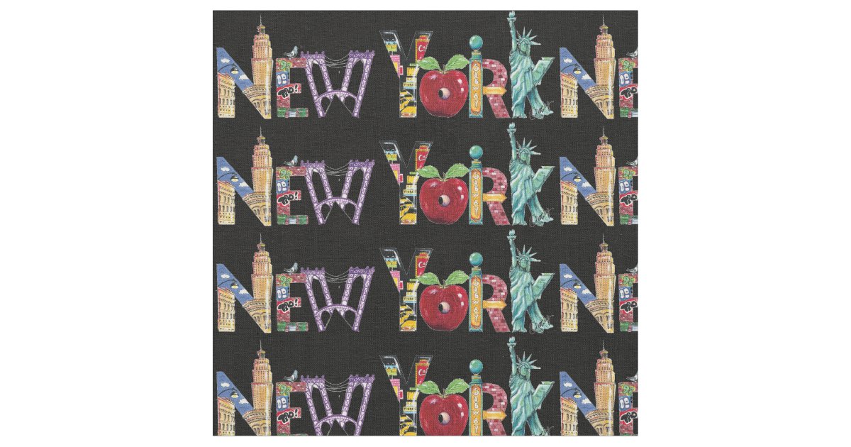 New York Fabric Zazzle