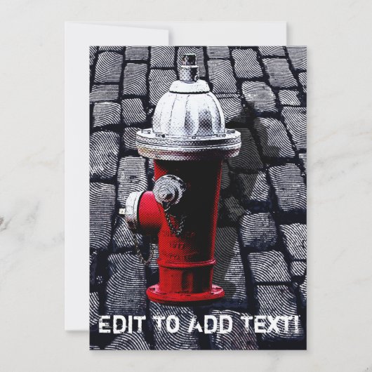 New York Fire Hydrant Illustration (Front)