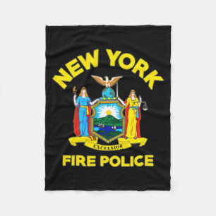 New York Fire Lice Department Firefighters Fleece Blanket