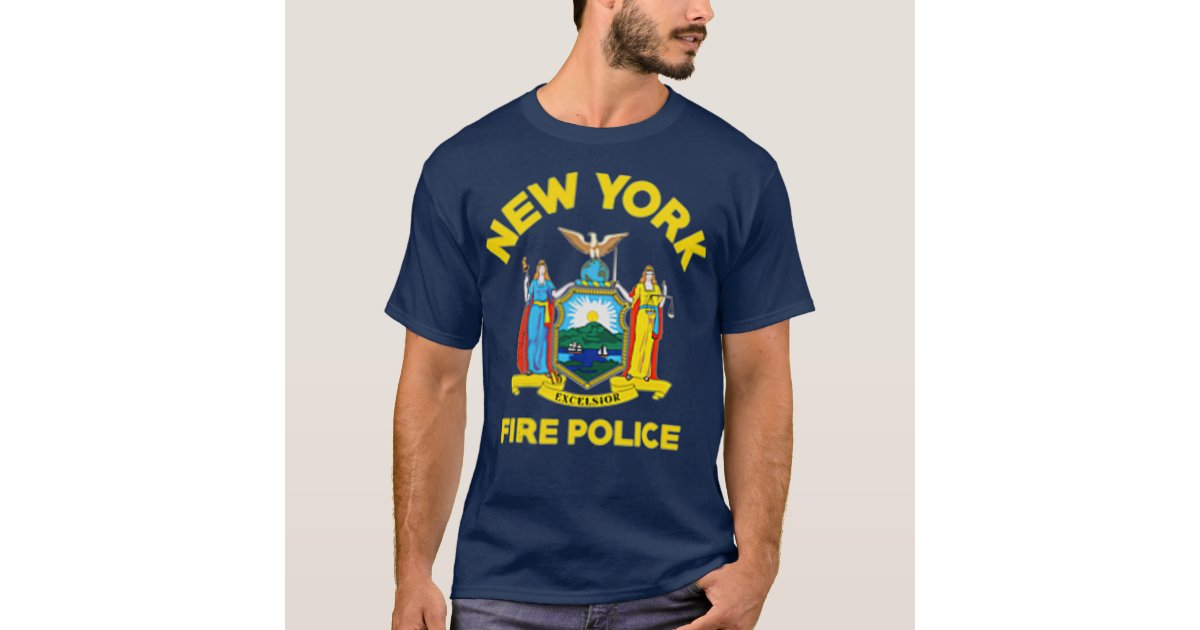 New York Fire Police Department T-Shirt Firefighters Firemen