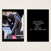 New York Fireman Art 2009~1 jGibney Trading Card (Front & Back)