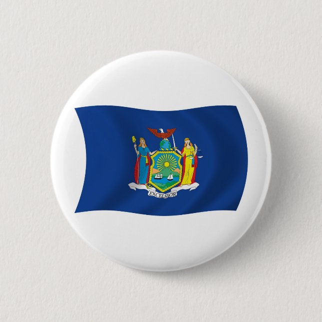 New York Flag Button (Front)