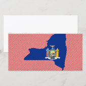 New York Flag Map (Front/Back)