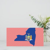 New York Flag Map (Standing Front)