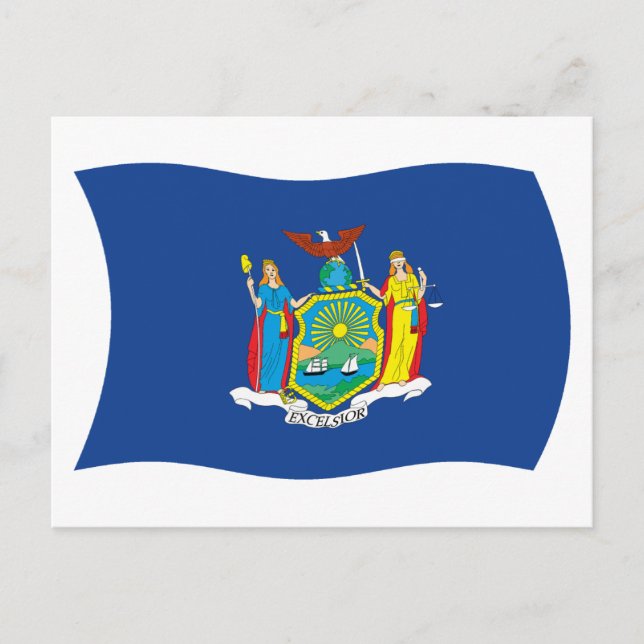 New York Flag Postcard (Front)