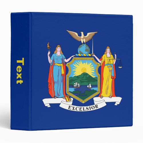 New York Flag The Empire State American Colonies 3 Ring Binder
