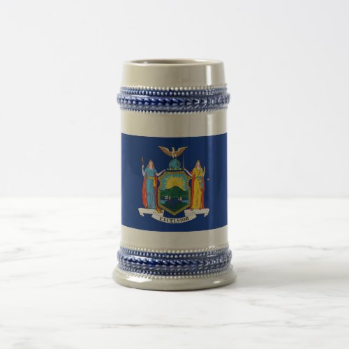 New York Flag The Empire State American Colonies Beer Stein