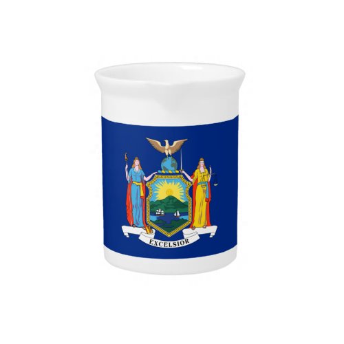 New York Flag The Empire State American Colonies Beverage Pitcher