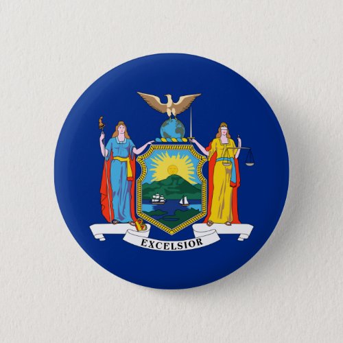 New York Flag The Empire State American Colonies Button