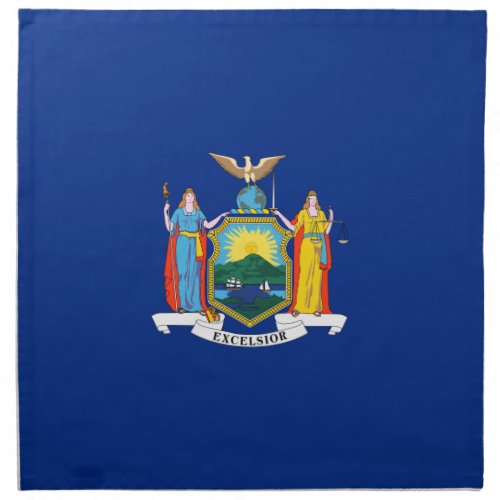 New York Flag The Empire State American Colonies Cloth Napkin