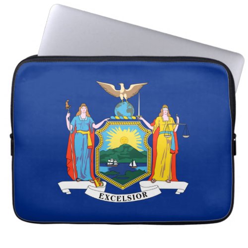 New York Flag The Empire State American Colonies Laptop Sleeve