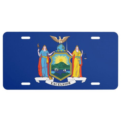 New York Flag The Empire State American Colonies License Plate