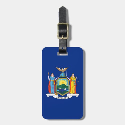 New York Flag The Empire State American Colonies Luggage Tag