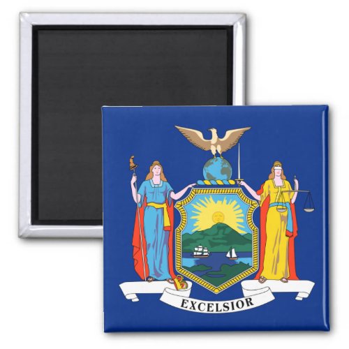 New York Flag The Empire State American Colonies Magnet