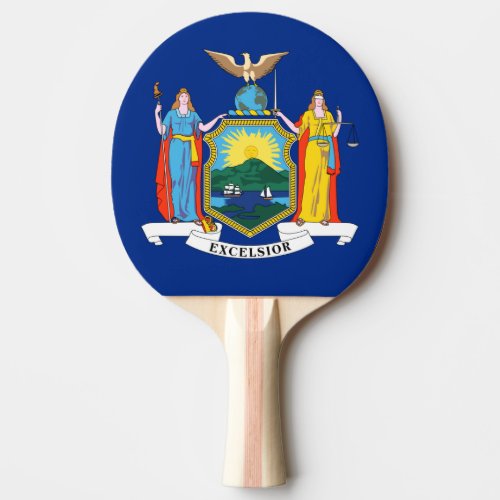 New York Flag The Empire State American Colonies Ping Pong Paddle