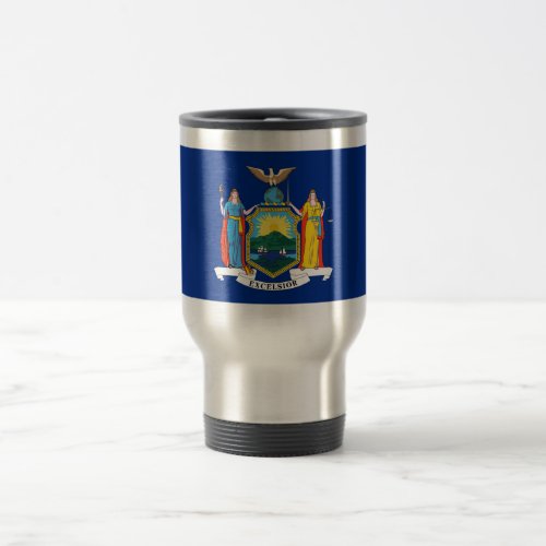 New York Flag The Empire State American Colonies Travel Mug
