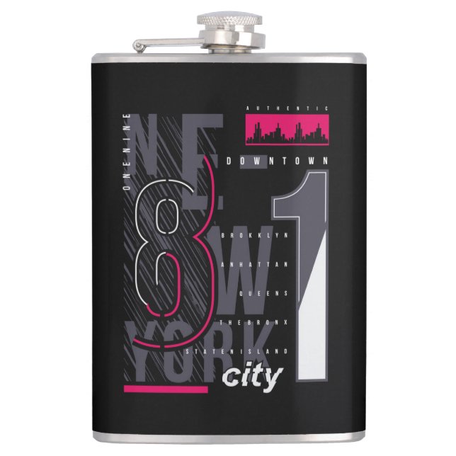 New York Flask (Front)