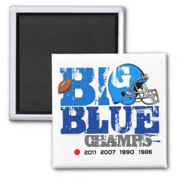 New York Football Champs Years Magnet by pixibition at Zazzle