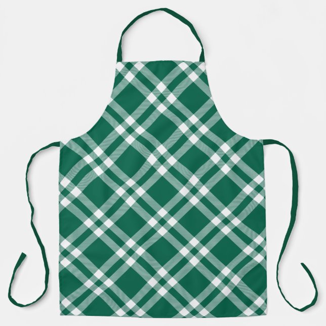 New York Football Plaid Apron (Front)