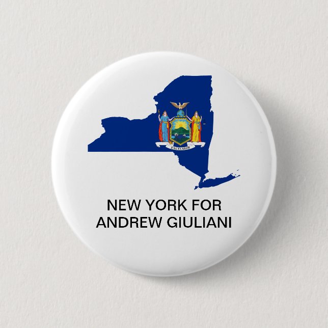 NEW YORK FOR ANDREW GIULIANI GOVERNOR BUTTON (Front)