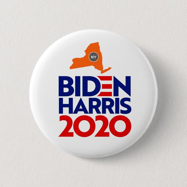 New York for Biden Harris 2020 Button (Front)