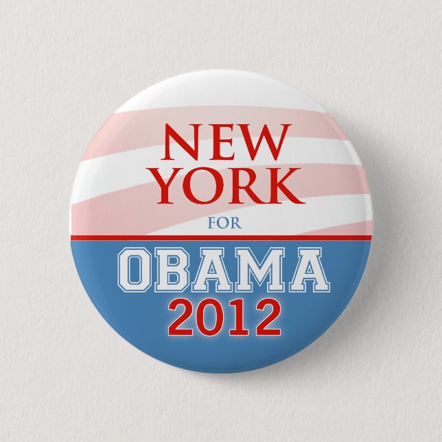 NEW YORK for Obama 2012 Pinback Button (Front)