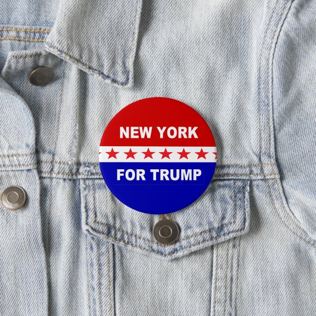 New York For Trump Button (In Situ)