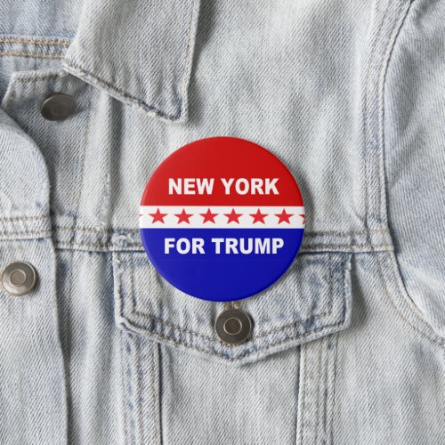 New York For Trump Button