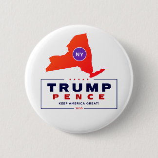 New York for Trump Pence 2020 Button
