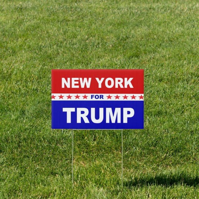New York For Trump Sign (Insitu)