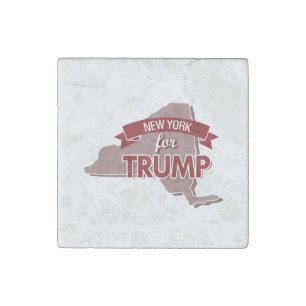 New York for  Trump Stone Magnet