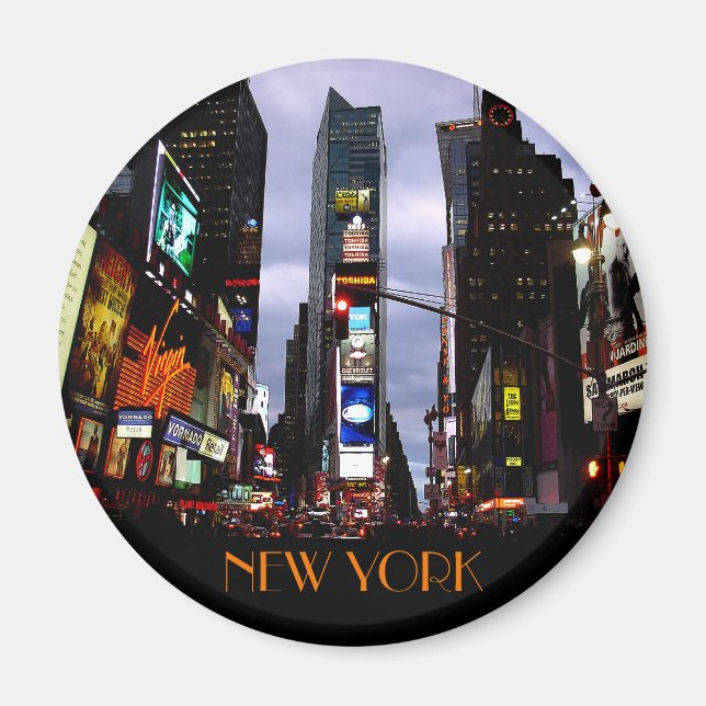 New York Fridge Magnet NY Souvenir Magnet (Front)