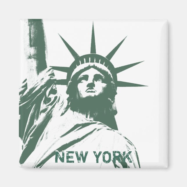 New York Fridge Magnet NY Souvenir Magnet (Front)