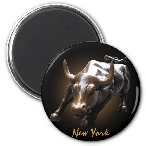 New York Fridge Magnets Bull Statue NYC Souvenirs