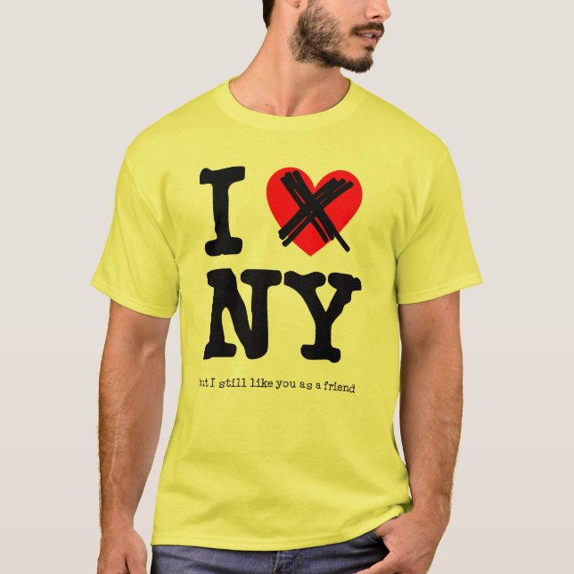 New York Friend Funny T-Shirt Humor (Front)