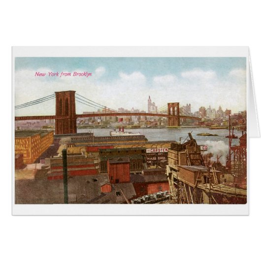 New York from Brooklyn Cards (Front Horizontal)