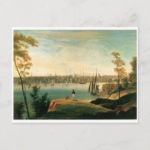 New York from Brooklyn Heights circa 1834 Postcard
