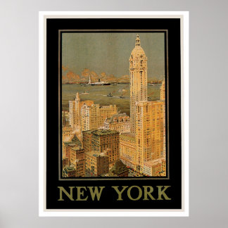 New York from Glasgow Poster