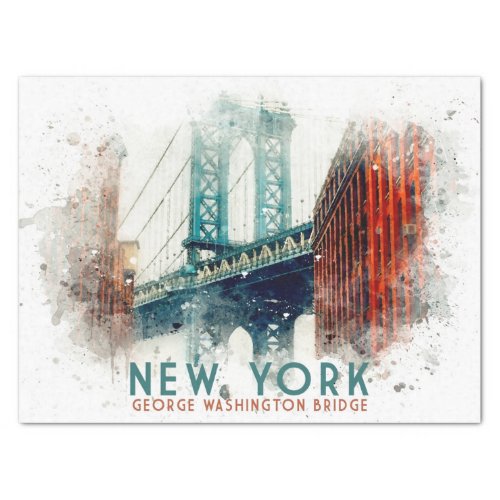 New York George Washington Bridge Tissue Paper