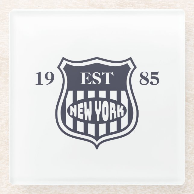 New York Glass Coaster (Front)