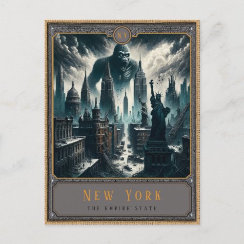 New York  Gothic Art Postcard