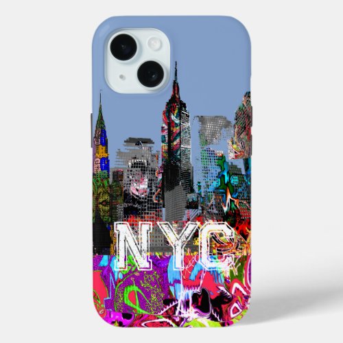 New York graffiti iPhone 15 Case