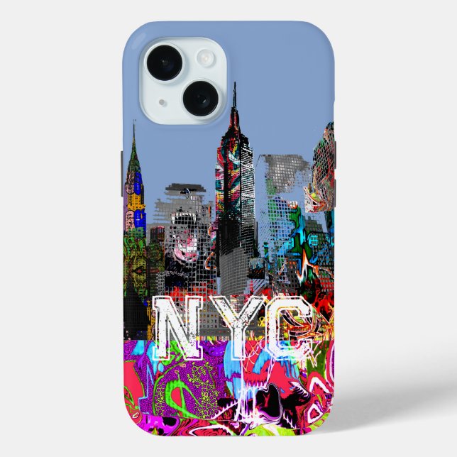 New York graffiti Case-Mate iPhone Case (Back)