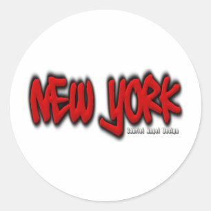 New York Graffiti Classic Round Sticker