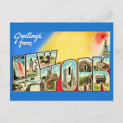 New York Greetings Postcard
