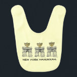 New York Hanukkah Chanukah NYC Menorah Candles Baby Bib<br><div class="desc">Bib features an original marker illustration of a classic NYC landmark "dressed up" for the holidays!

Don't see what you're looking for? Need help with customization? Contact this designer to have something created just for you.</div>